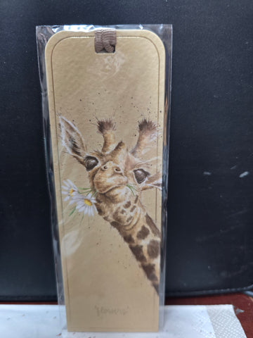 BM017 GIRAFFE "FLOWERS" BOOKMARK WRENDALE DESIGNS