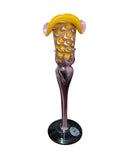 CH608YPR CANDLE HOLDER BAIJAN GLASS