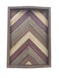 YEYZ NIKKY HOME WOODEN TRAY MULTI STAIN PATTERN