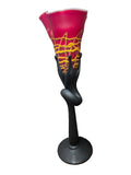 CH614RBK-3 CANDLE HOLDER BAIJAN GLASS