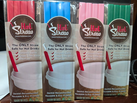08228 HOT STRAW SIP AND STIR REUSABLE STRAWS 20 PK