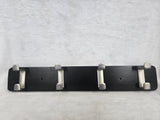 ND150319-4JP NIKKY HOME BLACK BAMBOO WALL RACK FOLDING HOOKS