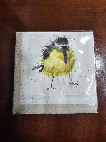 K020 WRENDALE DESIGNS "GARDEN BIRDS" COCKTAIL NAPKINS