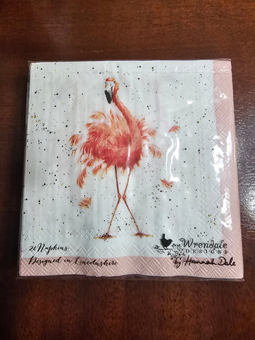K019 WRENDALE DESIGNS 'PRETTY IN PINK' 9.8" COCKTAIL NAPKIN