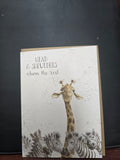AZ023 "HEAD AND SHOULDERS" THE ZOOLOGY COLLECTION GREETING CARD