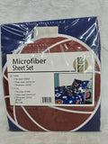 AHF-6644 SPORTS MICROFIBER TWIN 4PC SHEET SET