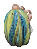 861103 GLITZHOME HAND BLOWN GLASS PUMPKIN