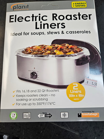 Planit-Electric Roaster Liners/ 2pk