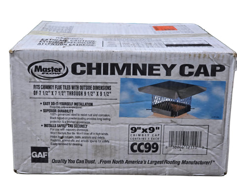 CC99 MASTER FLOW CHIMNEY CAP BLACK