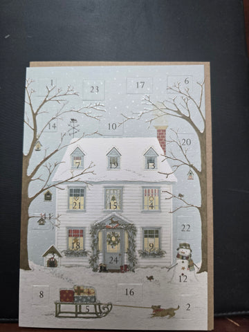 AC11 WRENDALE DESIGNS "CHRISTMAS HOUSE" ADVENT CALENDAR CARD