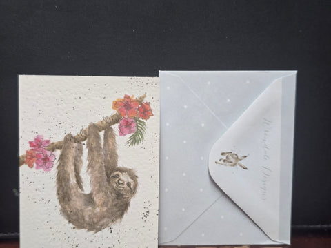 GE064-6 WRENDALE DESIGNS "HANGING AROUND" JUST FOR YOU GIFT CARD
