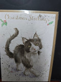 AX022 "CHRISTMASS STOCKINGS" CHRISTMAS CARD WRENDALE DESIGNS