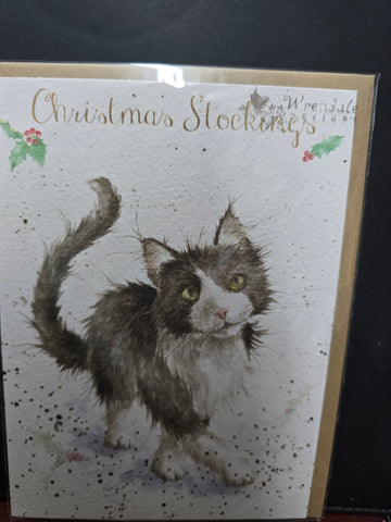 AX022 "CHRISTMASS STOCKINGS" CHRISTMAS CARD WRENDALE DESIGNS
