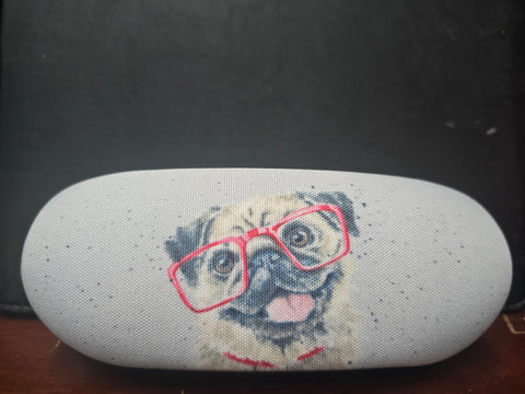 GLC01 "PUG" GLASSES CASE WRENDALE DESIGNS