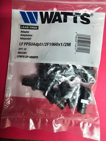 WATTS LFWPE12P-0808PB ADAPTER