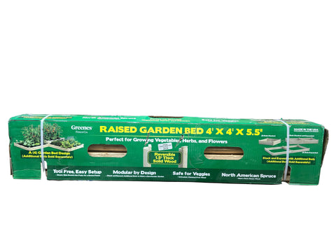 RCPL446 GREENES 4' X 4' X 5'  RAISED SPRUCE GARDEN BED