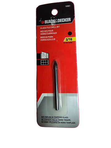 16901 BLACK AND DECKER GLASS AND TILE DRILL BIT 3/16"