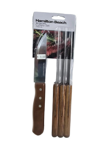 HDK604 HAMILTON BEACH  STEAK KNIFE SET 4PC SET SS