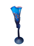 CH614TQB-3 CANDLE HOLDER BAIJAN GLASS
