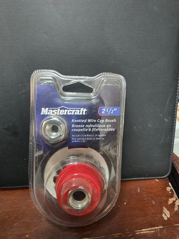 54-7443-6 Mastercraft 2 1/2" knotted Wire Cup Brush