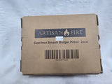 AW-1022 ARTISAN FIRE BURGER SMASHER 2PC CAST IRON