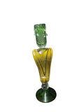 CH610YG CANDLE HOLDER BAIJAN GLASS