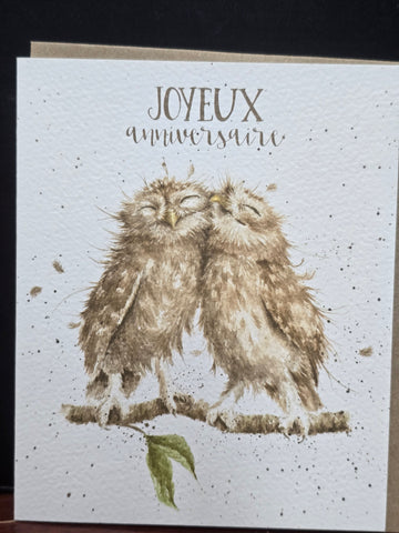 FOC001 WRENDALE DESIGNS JOYEUX ANNIVERSAIRE "CHOUETTE ANNIVERSAIRE"