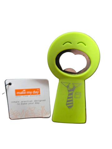 BOP02 MAKE MY DAY HAPPY HOUR BOTTLE OPENER LIME
