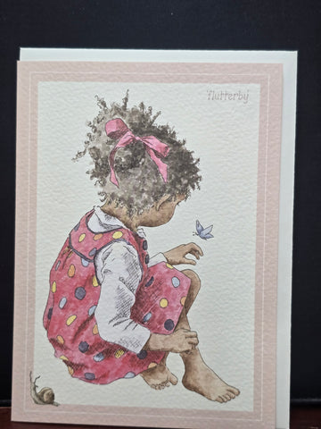SN031 WRENDALE DESIGNS "FLUTER BY" GREETING CARD