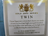 TURQUOISE LUSH HOME COLLECTION TWIN 4PC SHEET SET