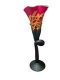 CH614RBK-4 CANDLE HOLDER BAIJAN GLASS