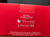 WNQP3943-XG MUG COASTER "CHRISTMAS TREE" SET WRENDALE DESIGNS
