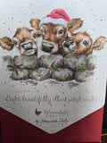 AXNCP001 "CHRISTMAS CALVES" CHRISTMAS CARDS