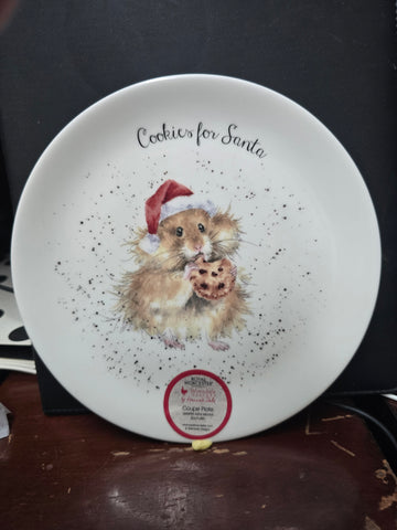 WNRL5658-XL COOKIE PLATE "COOKIES FOR SANTA" WRENDALE DESIGNS