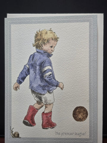 SN005 WRENDALE DESIGNS FRONT "THE PREMIER LEAGUE" GREETING CARD