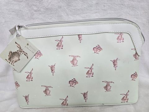 CMB001 "HARE BRAINED" COSMETIC BAG LARGE WRENDALE DESIGNS