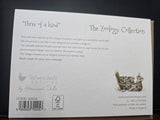 AZ024 "THREE OF A KIND" THE ZOOLOGY COLLECTION GREETING CARD
