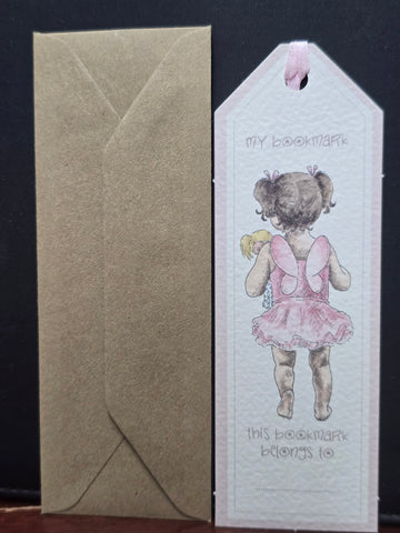 BM003 WRENDALE DESIGNS BOOKMARK "FAIRY WINGS" SNAILS & PIGTAILS