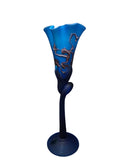 CH614TQB-1 CANDLE HOLDER BAIJAN GLASS