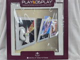 850024 FLIP FRAME VINYL RECORD DISPLAY WALL ART AND STORAGE WHITE