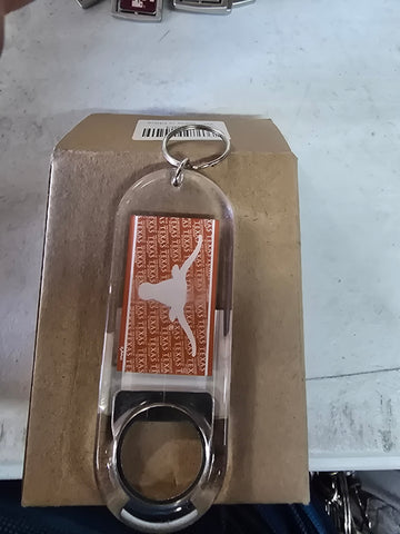 00299 GAME DAY OUTFITTERS LONGHORNS KEYRING