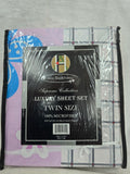 113009 FLOWER WEAVE SUPREME COLLECTION TWIN 4PC SHEET SET