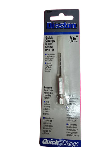 6950 DISSTON 1/16" HEX DRILL BIT