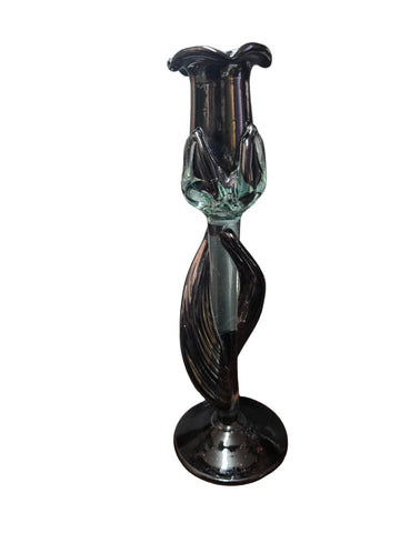 CH613BK CANDLE HOLDER BAIJAN GLASS