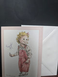 SN018 "THE LITTLE ARTIST" HAPPY BIRTHDAY CARD WRENDALE DESIGNS