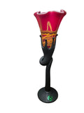 CH614RBK-2 CANDLE HOLDER BAIJAN GLASS