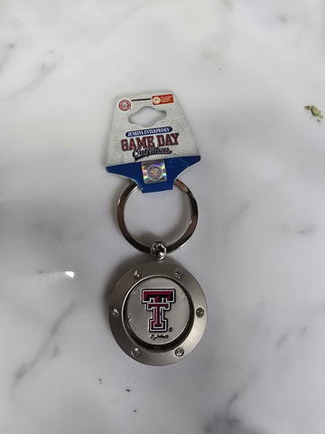 GAME DAY OUTFITTERS TEXAS TEC PIVOT GEMSTONE KEYRING