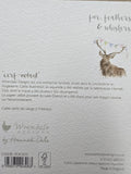 FOC021 WRENDALE DESIGNS BON ANNIVERSAIRE "CERF-VOLANT" FRENCH GREETING CARD