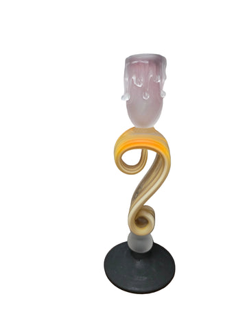CH610YPR CANDLE HOLDER BAIJAN GLASS