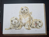 AZ028 "SEAL OF APPROVAL" THE ZOOLOGY COLLECTION GREETING CARD
